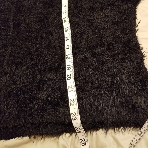 Free People V-Neck Eyelash-Chenille Knit Oversize Silhouette Sweater - Picture 11 of 11